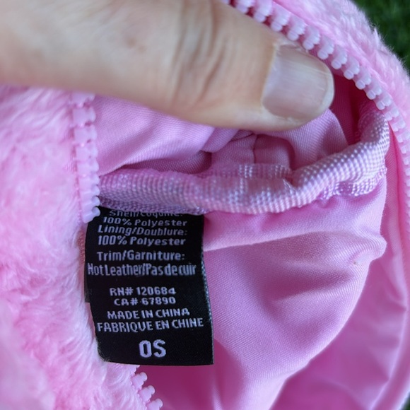 MELANIE MARTINEZ Portals Fuzzy Pink Backpack with Zipper Closure - Picture 7 of 13